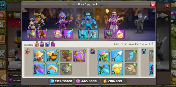 COC236 Max TH12 Heroes, Full Hero Equipment, 5 Builders, Name Change Available 